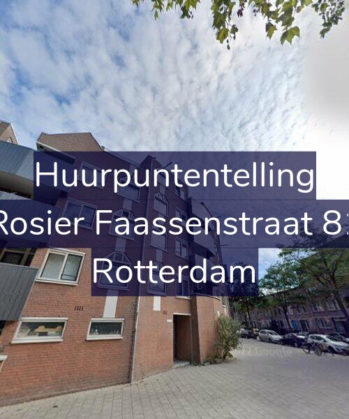Foto gevel Huurpuntentelling voor Rosier Faassenstraat 81, Rotterdam