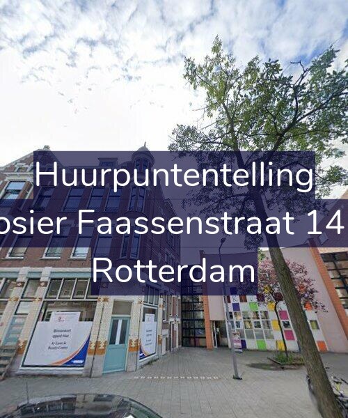 Foto gevel Huurpuntentelling voor Rosier Faassenstraat 14-E, Rotterdam