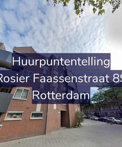 Foto gevel Huurpuntentelling voor Rosier Faassenstraat 89, Rotterdam