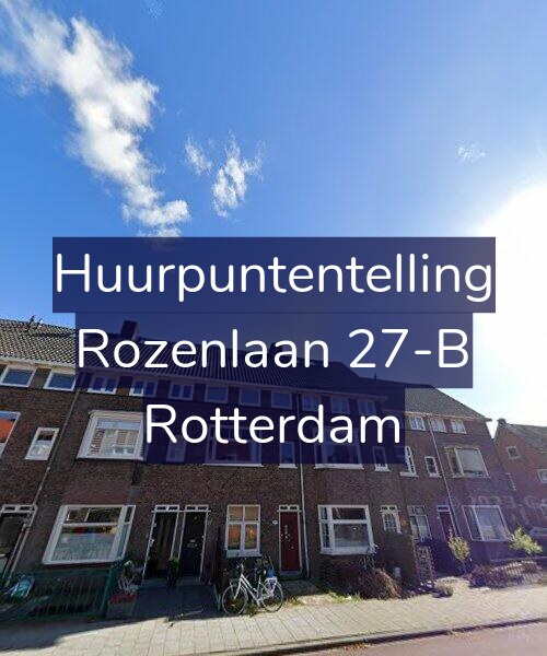 Foto gevel Huurpuntentelling voor Rozenlaan 27-B, Rotterdam
