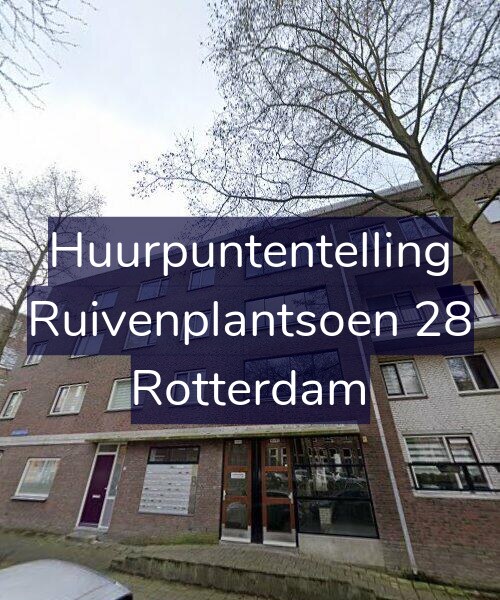 Foto gevel Huurpuntentelling voor Ruivenplantsoen 28, Rotterdam