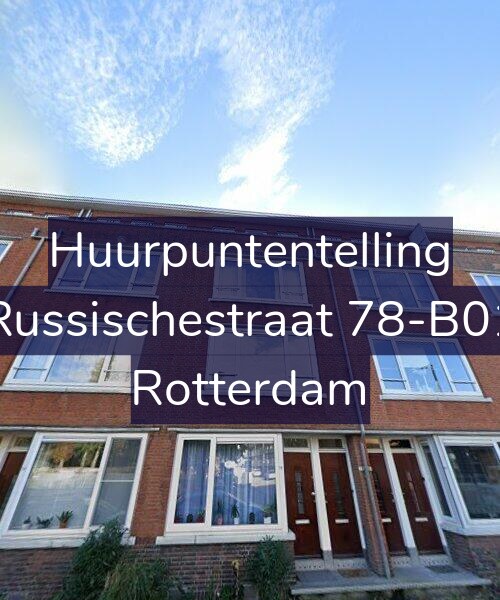 Foto gevel Huurpuntentelling voor Russischestraat 78-B01, Rotterdam