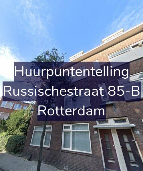 Foto gevel Huurpuntentelling voor Russischestraat 85-B, Rotterdam