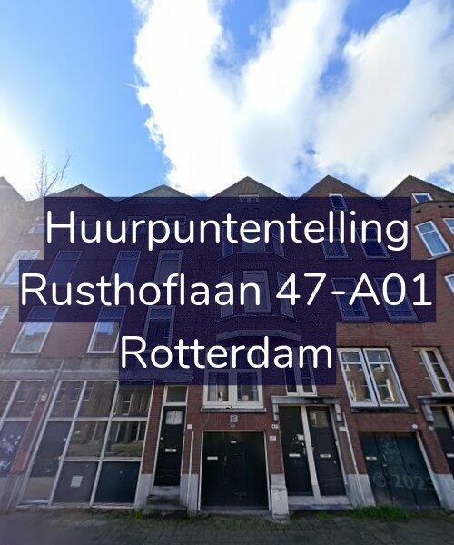 Foto gevel Huurpuntentelling voor Rusthoflaan 47-A01, Rotterdam
