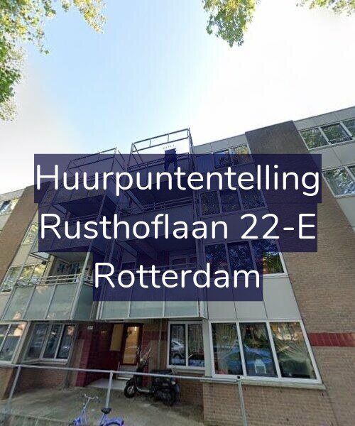 Foto gevel Huurpuntentelling voor Rusthoflaan 22-E, Rotterdam
