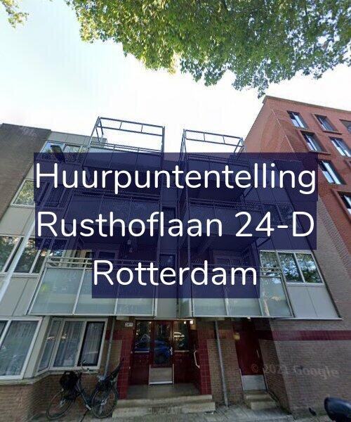 Foto gevel Huurpuntentelling voor Rusthoflaan 24-D, Rotterdam