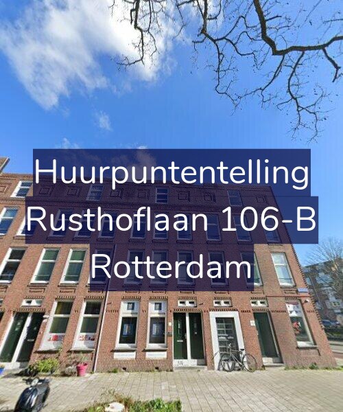 Foto gevel Huurpuntentelling voor Rusthoflaan 106-B, Rotterdam