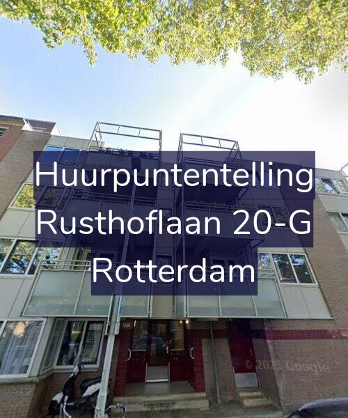 Foto gevel Huurpuntentelling voor Rusthoflaan 20-G, Rotterdam