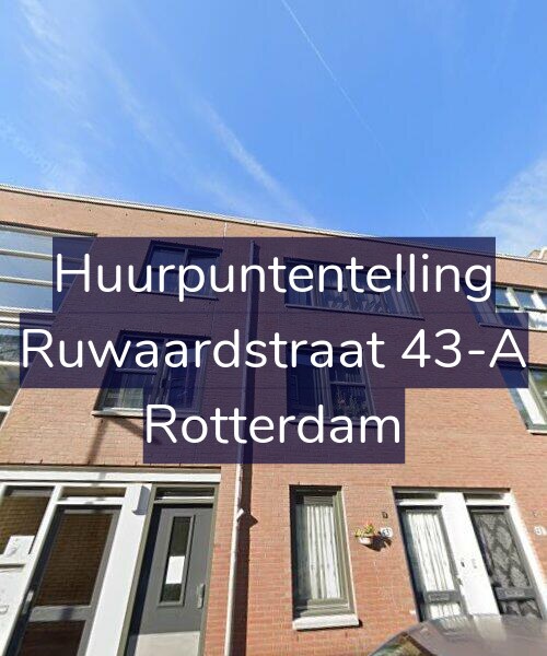 Foto gevel Huurpuntentelling voor Ruwaardstraat 43-A, Rotterdam
