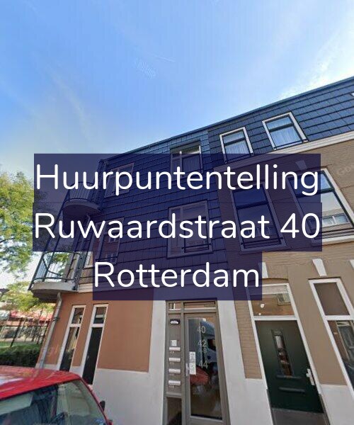 Foto gevel Huurpuntentelling voor Ruwaardstraat 40, Rotterdam
