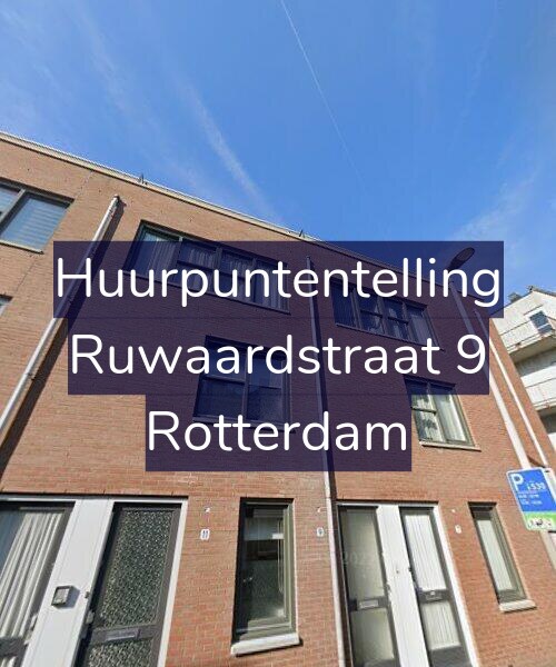Foto gevel Huurpuntentelling voor Ruwaardstraat 9, Rotterdam