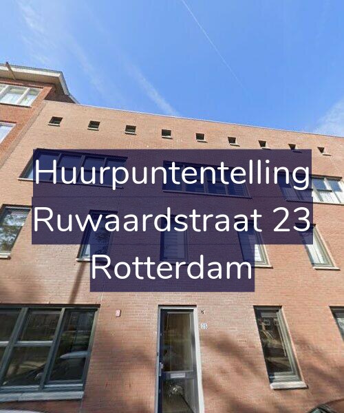 Foto gevel Huurpuntentelling voor Ruwaardstraat 23, Rotterdam