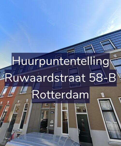 Foto gevel Huurpuntentelling voor Ruwaardstraat 58-B, Rotterdam