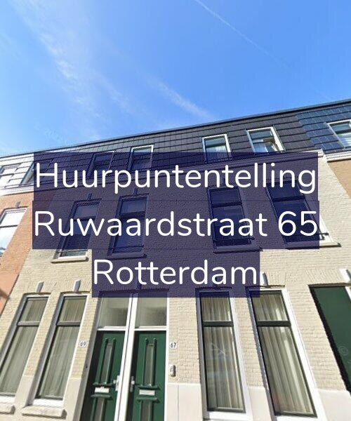 Foto gevel Huurpuntentelling voor Ruwaardstraat 65, Rotterdam