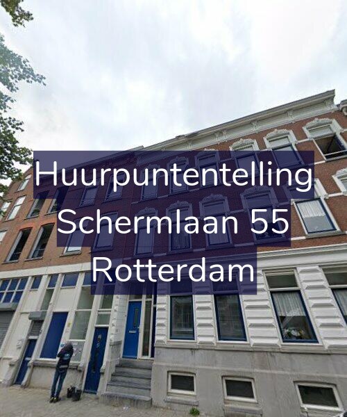 Foto gevel Huurpuntentelling voor Schermlaan 55, Rotterdam