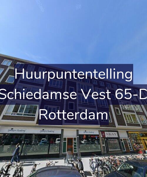 Foto gevel Huurpuntentelling voor Schiedamse Vest 65-D, Rotterdam