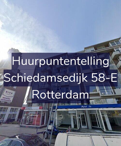 Foto gevel Huurpuntentelling voor Schiedamsedijk 58-E, Rotterdam