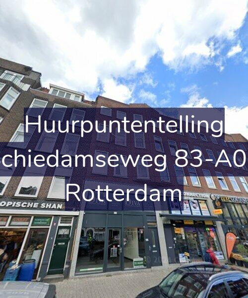 Foto gevel Huurpuntentelling voor Schiedamseweg 83-A01, Rotterdam