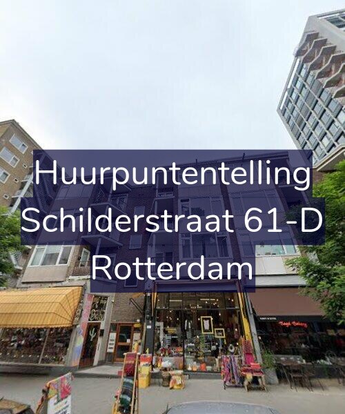 Foto gevel Huurpuntentelling voor Schilderstraat 61-D, Rotterdam
