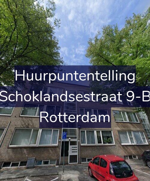 Foto gevel Huurpuntentelling voor Schoklandsestraat 9-B, Rotterdam
