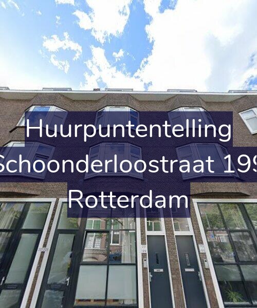 Foto gevel Huurpuntentelling voor Schoonderloostraat 199, Rotterdam