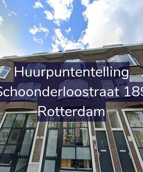 Foto gevel Huurpuntentelling voor Schoonderloostraat 189, Rotterdam