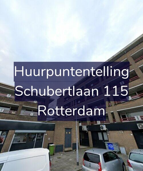Foto gevel Huurpuntentelling voor Schubertlaan 115, Rotterdam