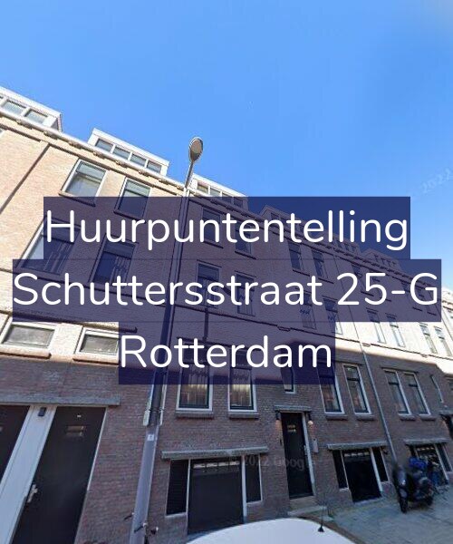 Foto gevel Huurpuntentelling voor Schuttersstraat 25-G, Rotterdam