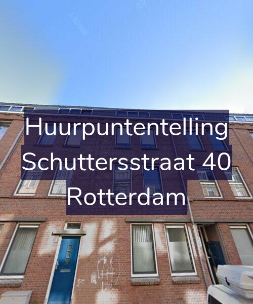 Foto gevel Huurpuntentelling voor Schuttersstraat 40, Rotterdam