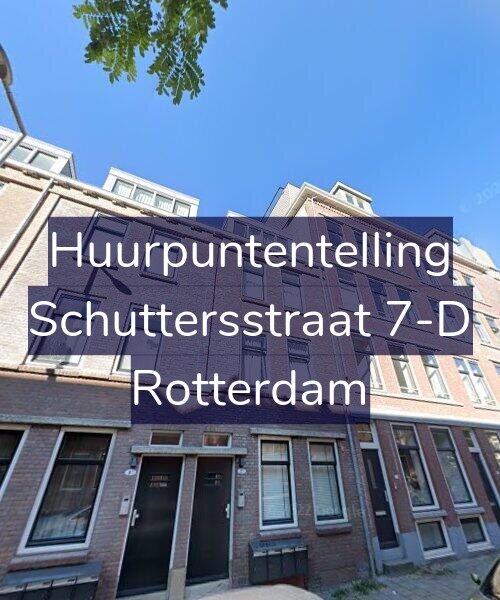 Foto gevel Huurpuntentelling voor Schuttersstraat 7-D, Rotterdam