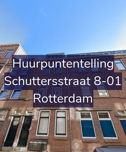 Foto gevel Huurpuntentelling voor Schuttersstraat 8-01, Rotterdam