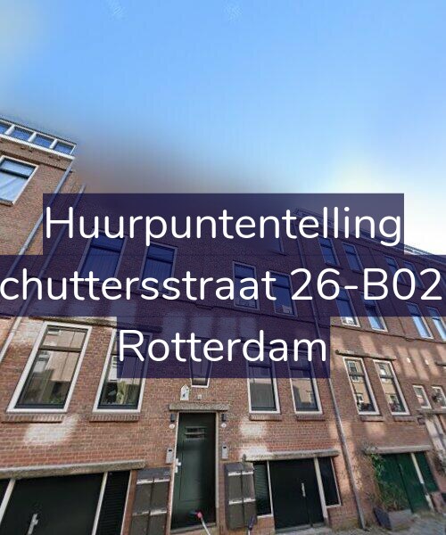 Foto gevel Huurpuntentelling voor Schuttersstraat 26-B02R, Rotterdam
