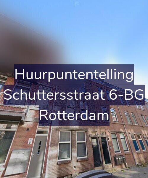 Foto gevel Huurpuntentelling voor Schuttersstraat 6-BG, Rotterdam