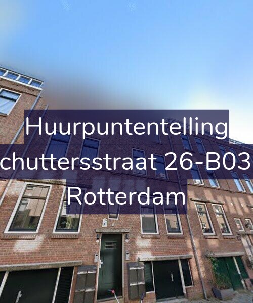 Foto gevel Huurpuntentelling voor Schuttersstraat 26-B03R, Rotterdam