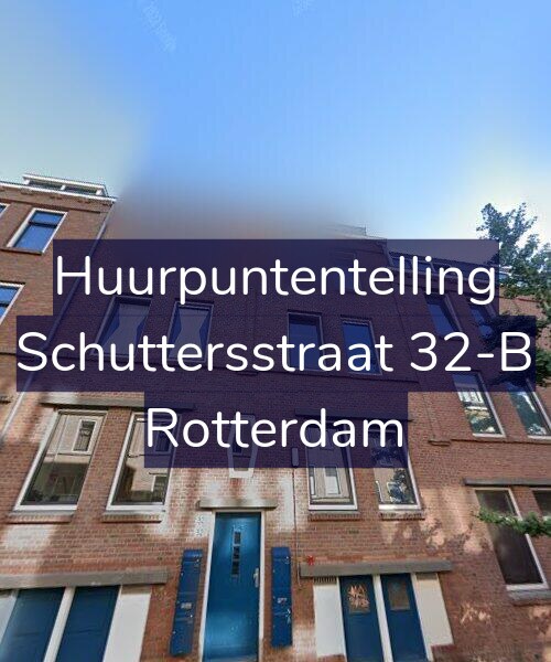 Foto gevel Huurpuntentelling voor Schuttersstraat 32-B, Rotterdam