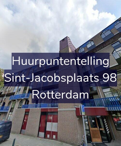 Foto gevel Huurpuntentelling voor Sint-Jacobsplaats 98, Rotterdam
