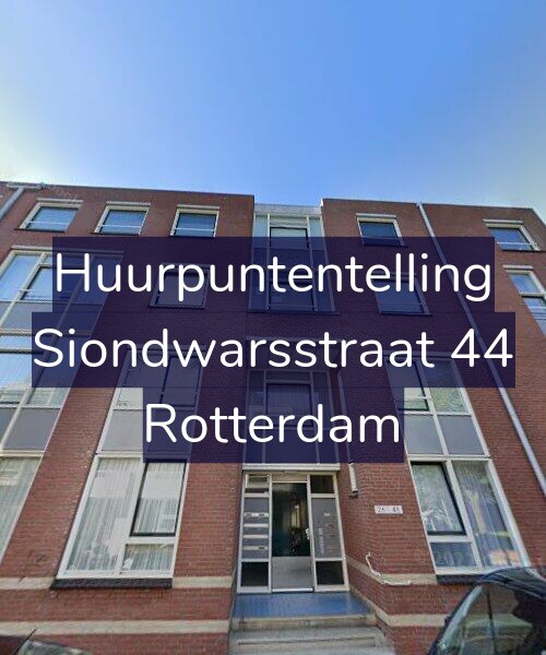Foto gevel Huurpuntentelling voor Siondwarsstraat 44, Rotterdam