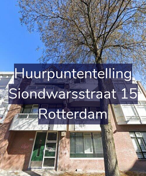 Foto gevel Huurpuntentelling voor Siondwarsstraat 15, Rotterdam
