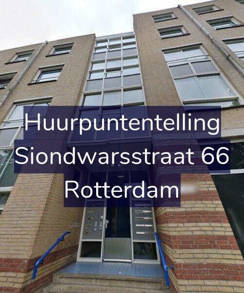 Foto gevel Huurpuntentelling voor Siondwarsstraat 66, Rotterdam