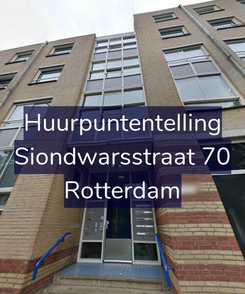 Foto gevel Huurpuntentelling voor Siondwarsstraat 70, Rotterdam