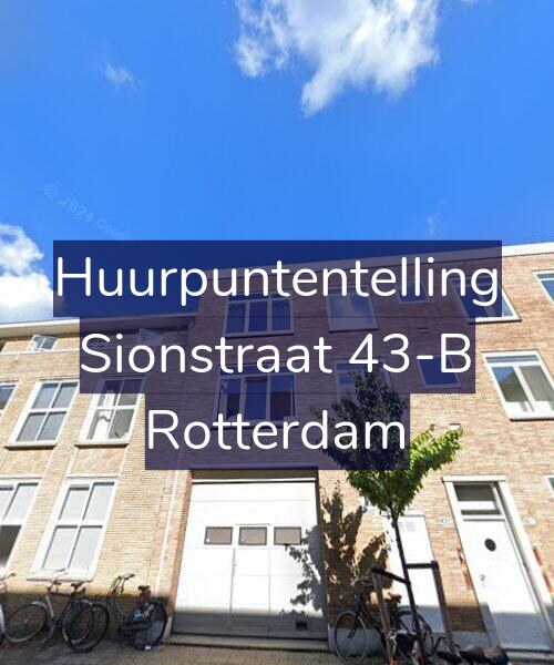 Foto gevel Huurpuntentelling voor Sionstraat 43-B, Rotterdam