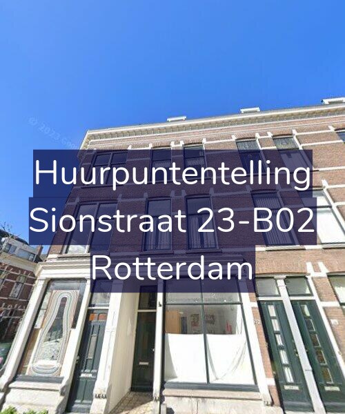 Foto gevel Huurpuntentelling voor Sionstraat 23-B02, Rotterdam