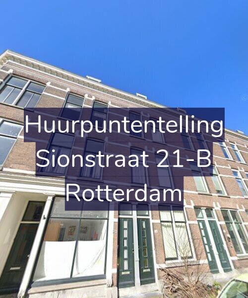 Foto gevel Huurpuntentelling voor Sionstraat 21-B, Rotterdam