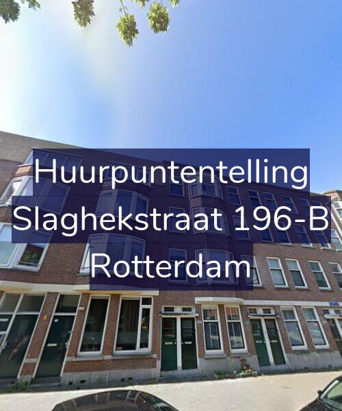 Foto gevel Huurpuntentelling voor Slaghekstraat 196-B, Rotterdam