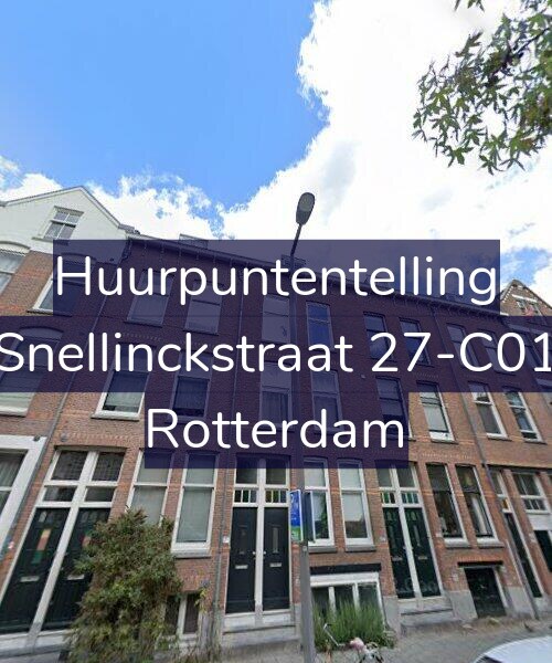 Foto gevel Huurpuntentelling voor Snellinckstraat 27-C01, Rotterdam