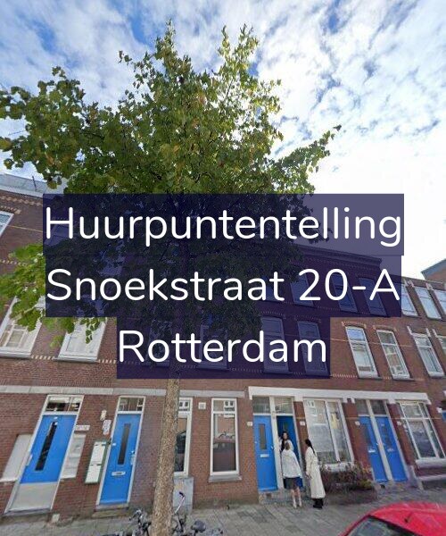Foto gevel Huurpuntentelling voor Snoekstraat 20-A, Rotterdam