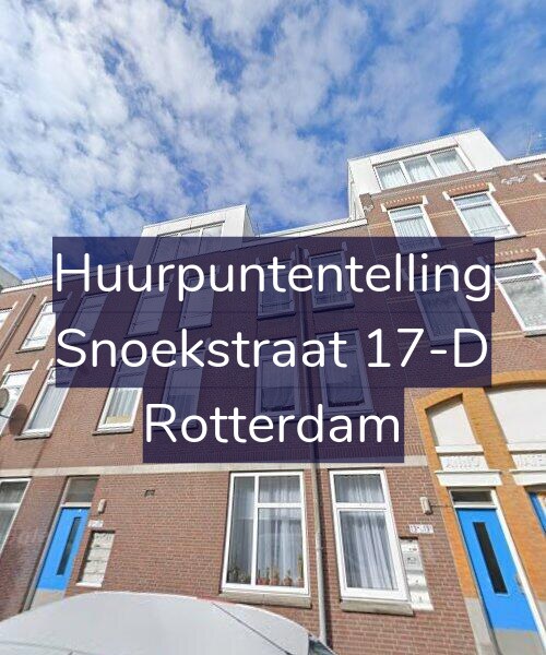 Foto gevel Huurpuntentelling voor Snoekstraat 17-D, Rotterdam