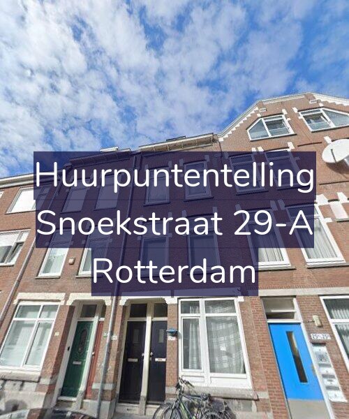 Foto gevel Huurpuntentelling voor Snoekstraat 29-A, Rotterdam