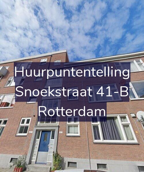 Foto gevel Huurpuntentelling voor Snoekstraat 41-B, Rotterdam