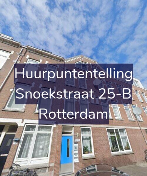 Foto gevel Huurpuntentelling voor Snoekstraat 25-B, Rotterdam